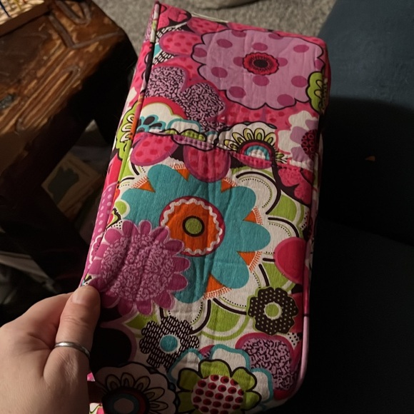 Yarnology Pink and Brown Floral Yarn Tote Bag - Picture 7 of 7